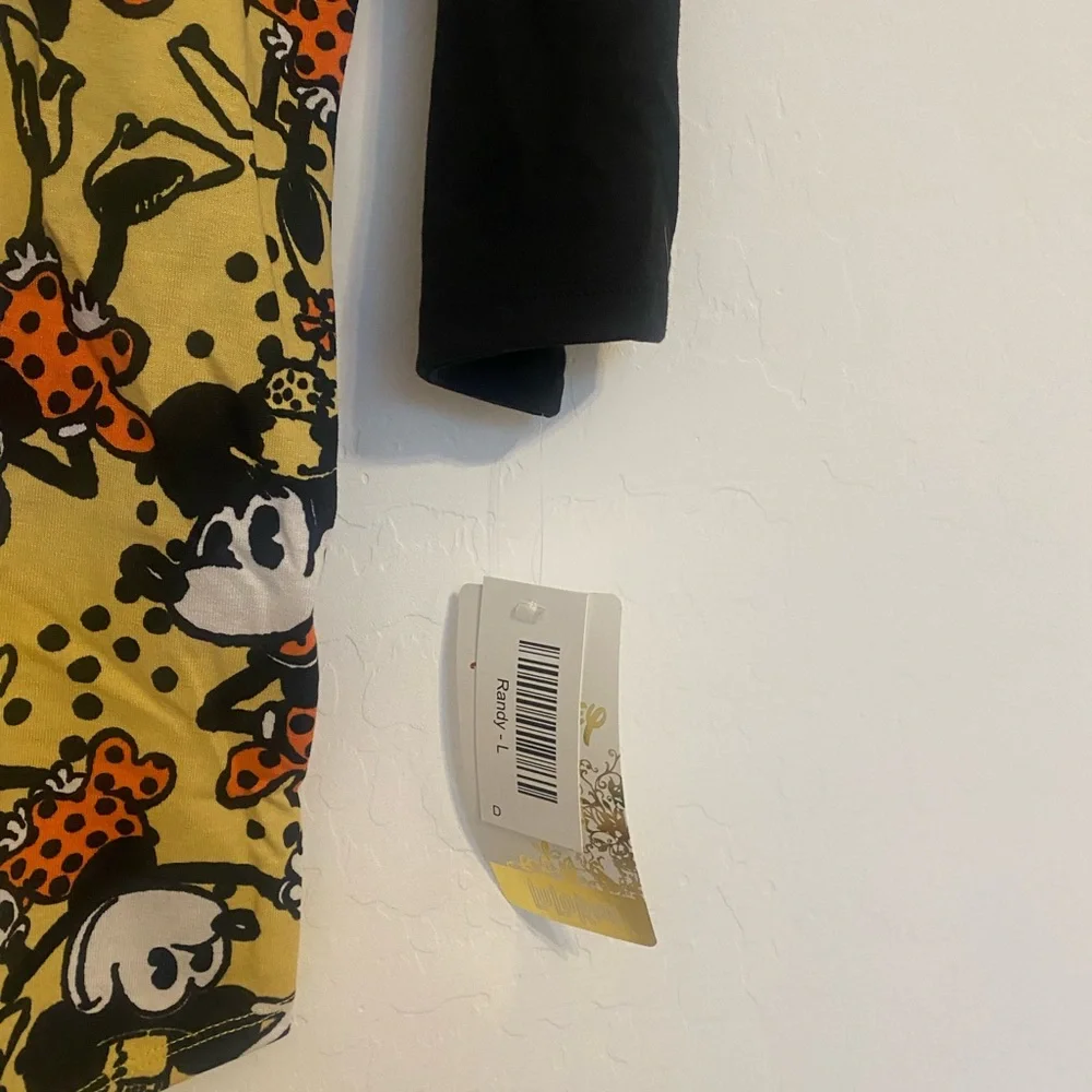 LuLaRoe Disney Collection Randy Baseball Tee - Picture 2 of 5